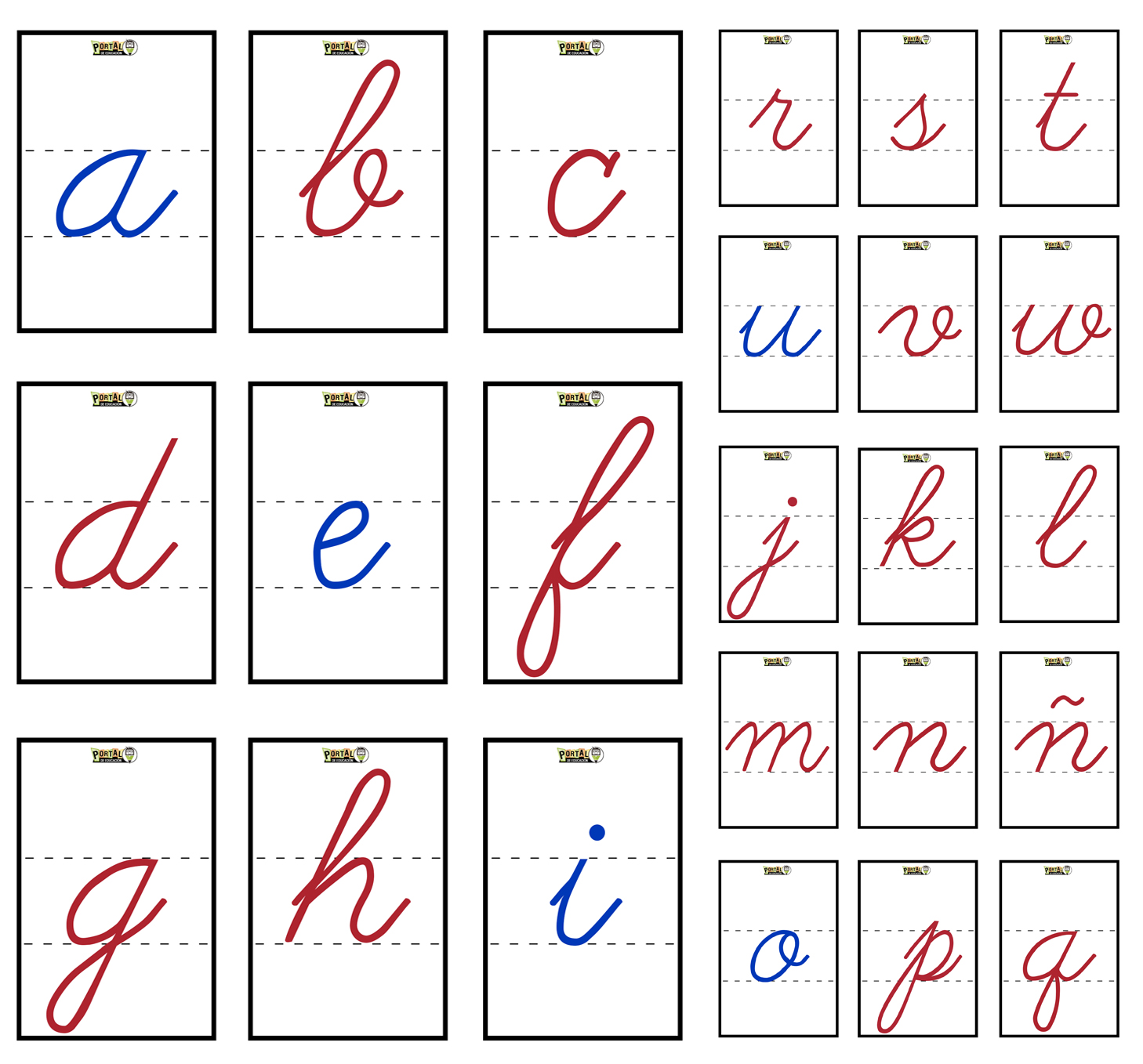 Fichas de letras en cursiva - Class Kids - Miss Damaris | Facebook