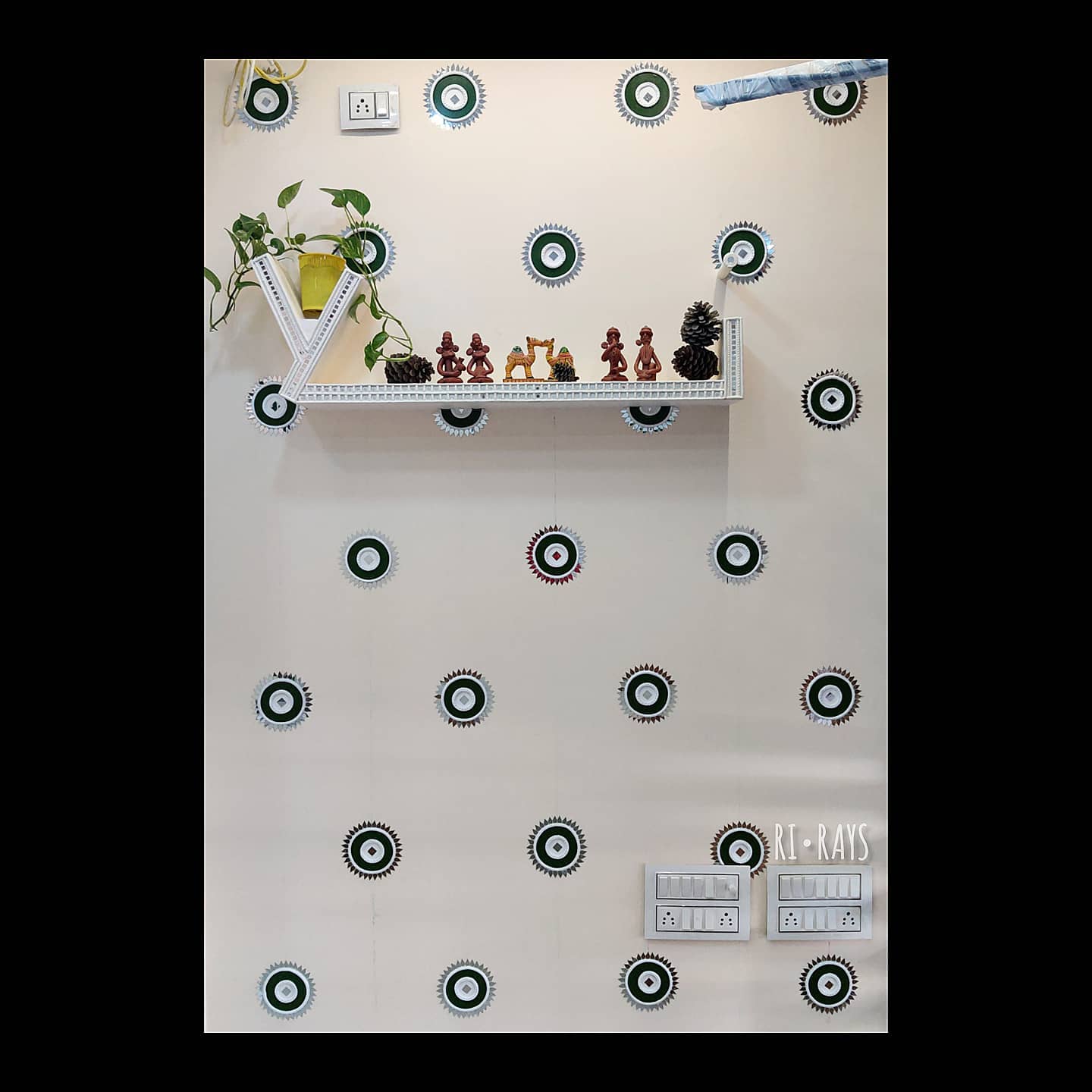Ri•Rays - • The Sitara Wall • • Lippan Art Mural • • 2...