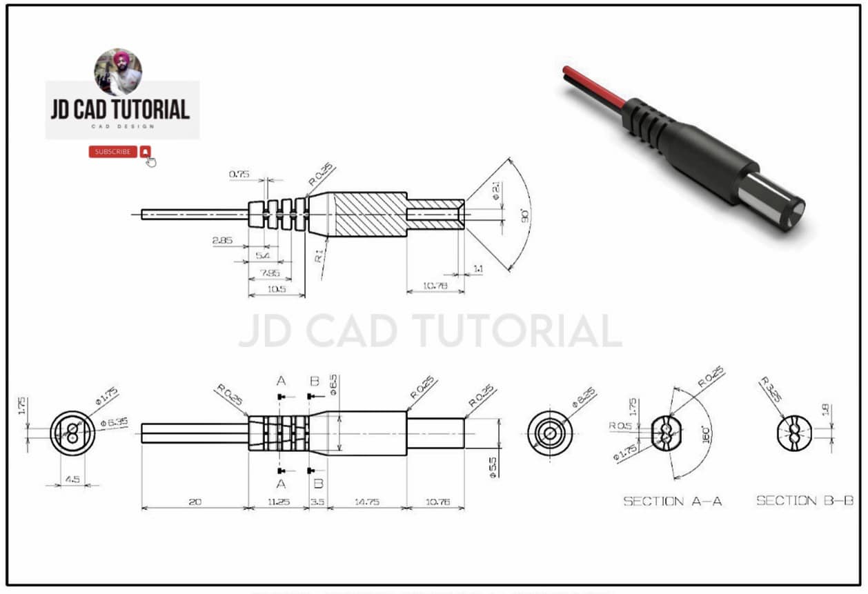 Jd cad tutorial - 3D Cad Drawing For Practice 👇🏻👇🏻👇🏻👇🏻...