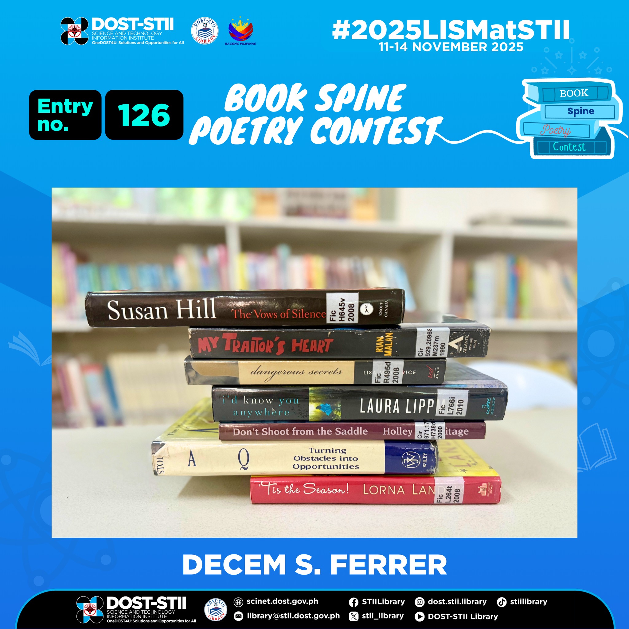 Entry No. 126: DECEM S. FERRER If you want to join, read our mechanics ...