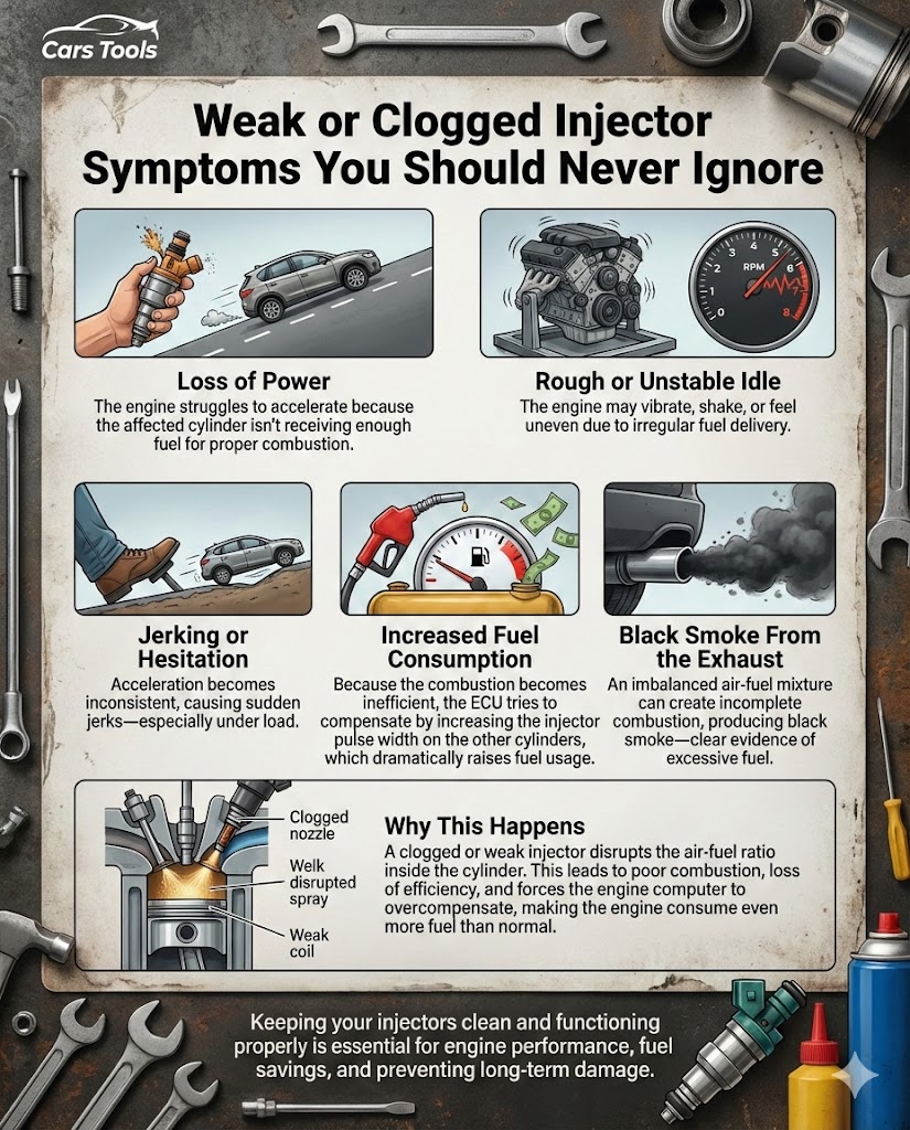 𝐀𝐔𝐓𝐎 𝐓𝐄𝐂𝐇𝐍𝐈𝐗 | 🛑 Weak or Clogged Injector Symptoms You Should Never ...