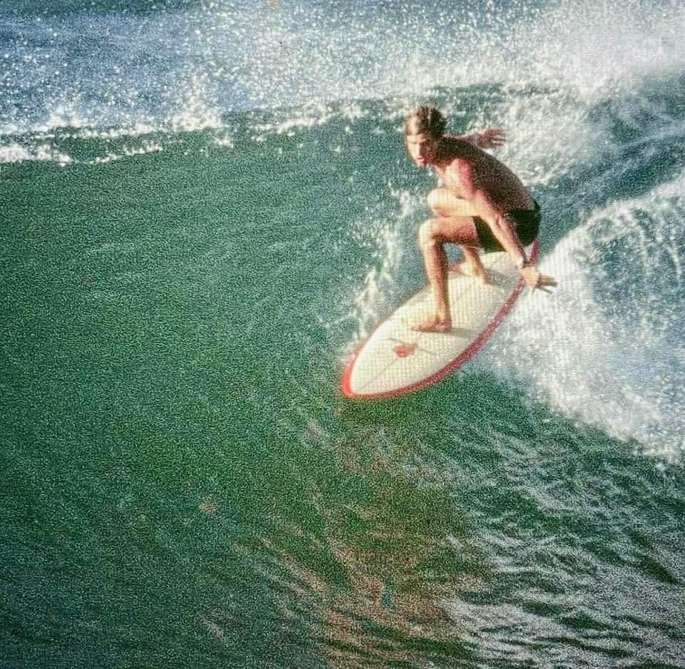 【Surfing】Cliff Sutherland・ 長袖 Jock Sutherland at Sunset Point in 1968