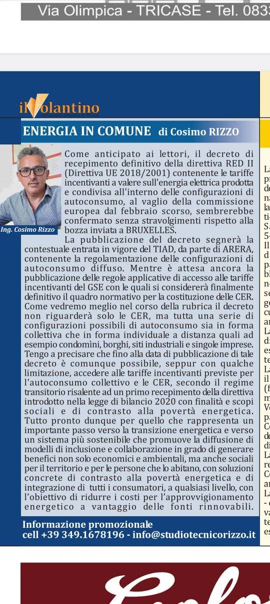 Studio tecnico d'ingegneria - ing Cosimo RIZZO | Tricase