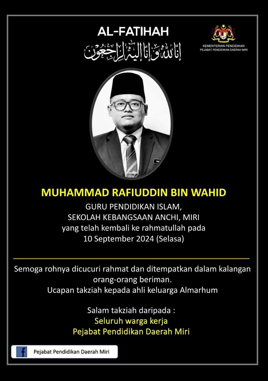 Pejabat - Salam sejahtera, Dukacita dimaklumkan bahawa Cikgu Muhammad ...
