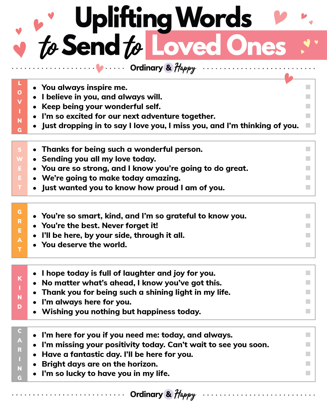 Ordinary - Our words can mean so much to so many people. Our selection ...