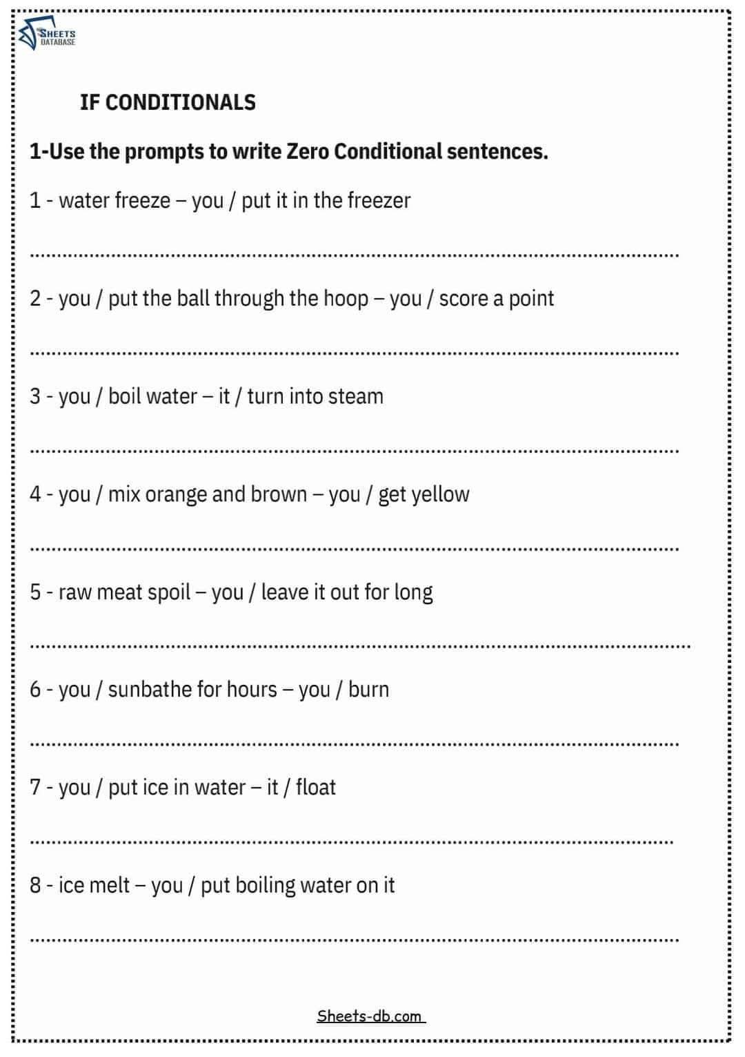 Worksheets pdf from Sheets Database | High Level Grammar Worksheets 💥💥 ...