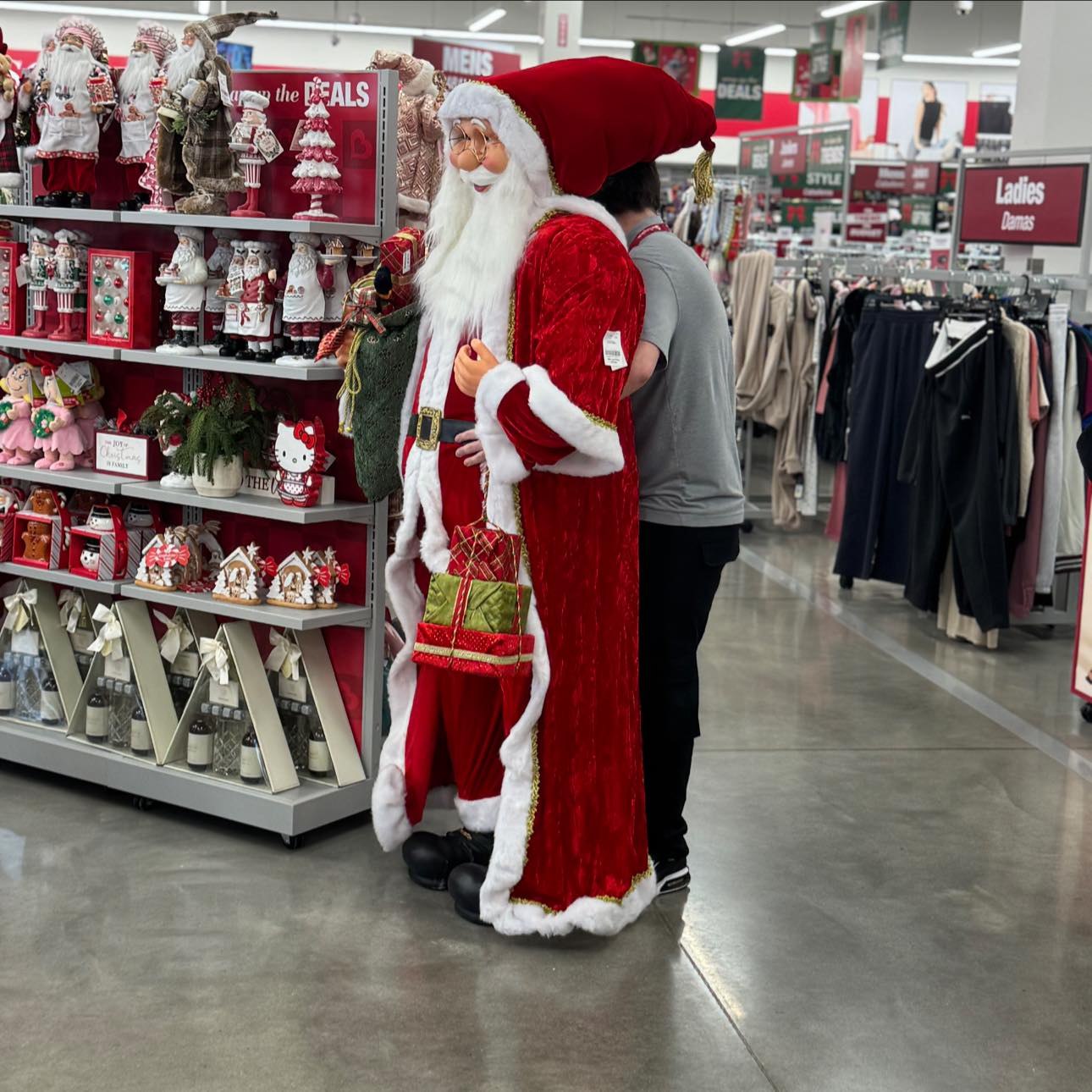 christmas dresses at burlington coat factory 6 foot Santa seen 😂 #santa short burlington dresses