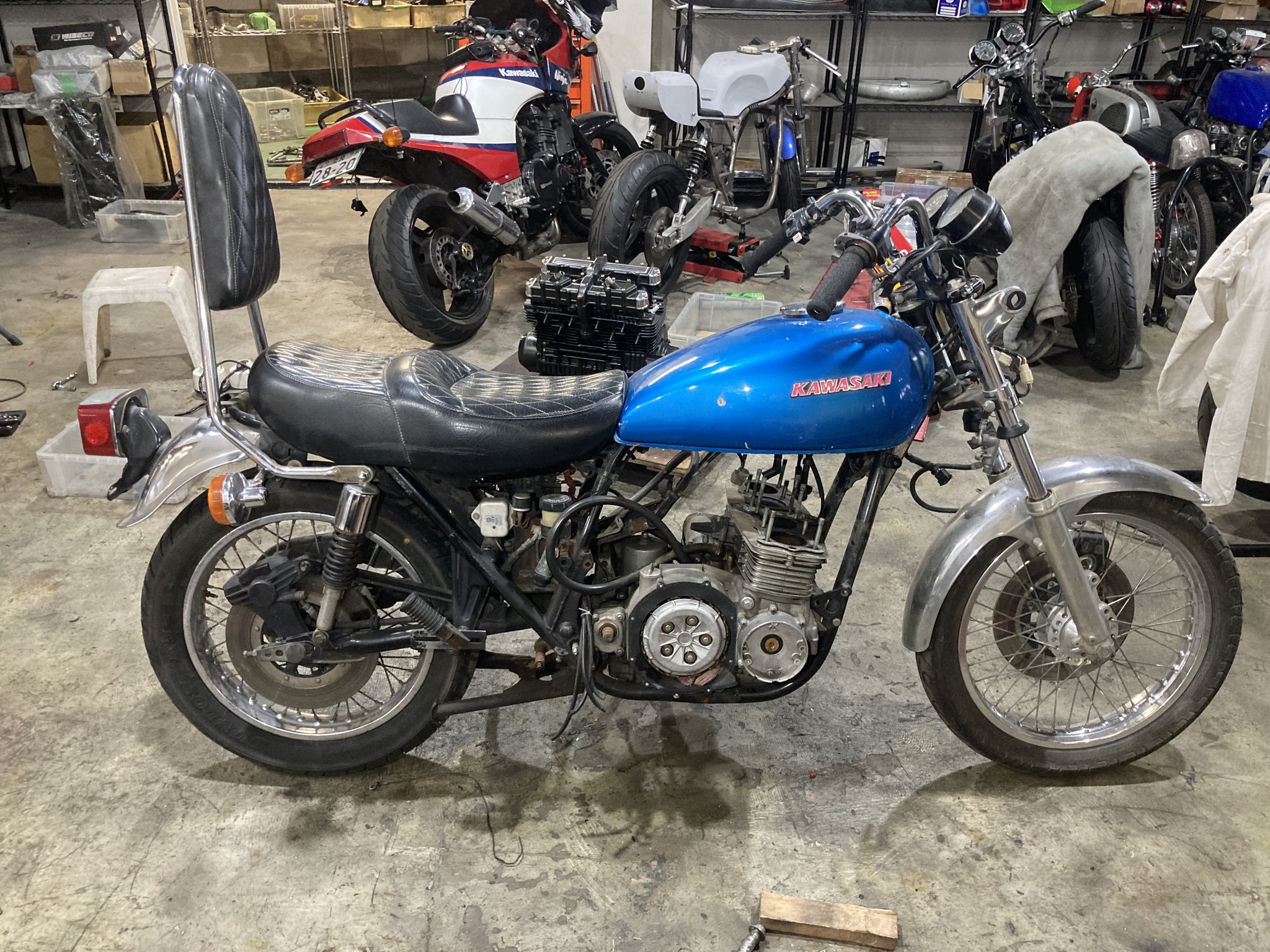 KZ1000 LTD MK2仕様 No4 製作 ① 丁度、1年前の8月から始めたKZ1000LTD 