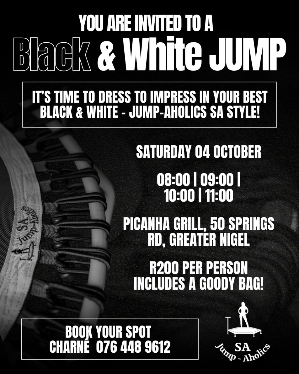 🖤🤍 Jump into the ultimate Black &... - Jump - Aholics SA | Facebook