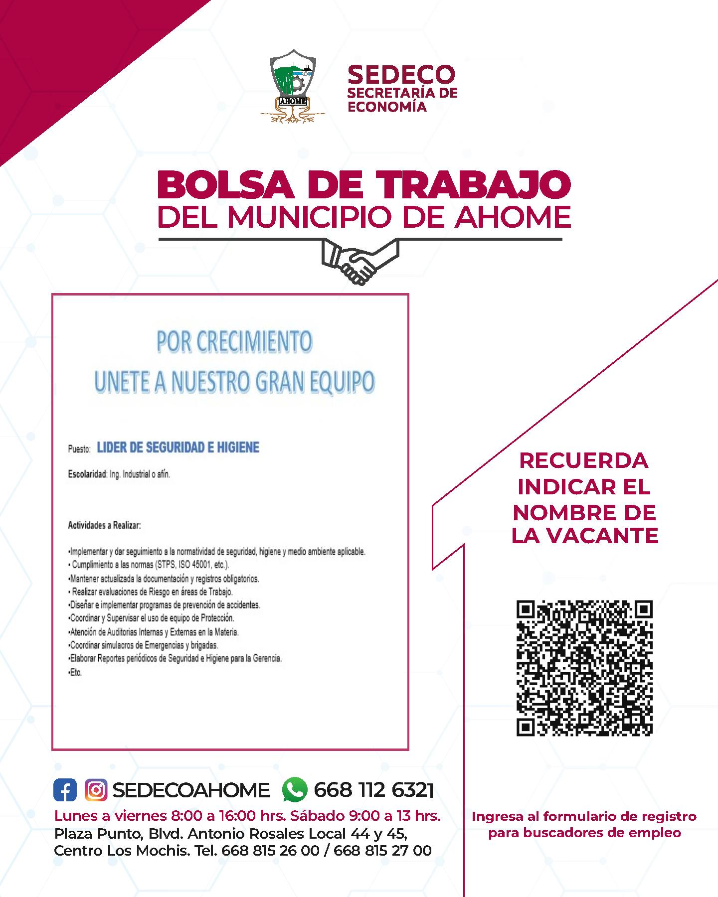 Bolsa De Trabajo Ahome | Desde la Secretaría de Economía impulsamos el ...