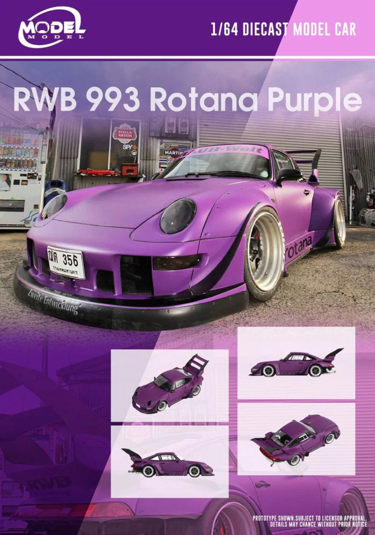 COLLECTORS…🔥 Check out the Model Model 1:64 Porsche RWB 993 in