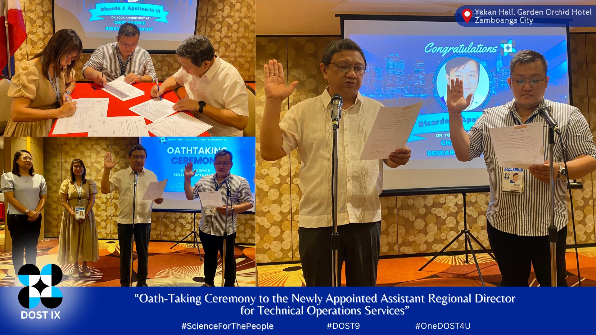 16 April 2024 | Oath taking... - DOST Regional Office No. IX | Facebook