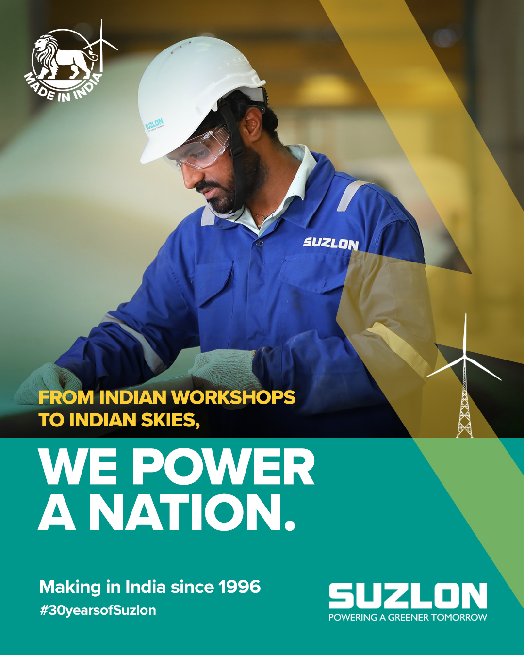 Suzlon - At Suzlon, our turbines rise from local factories to power ...