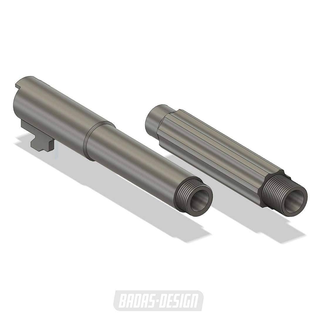 Badas Design - SLS Nylon Hi-Capa 4.3 and 5.1 threaded outer barrel ...