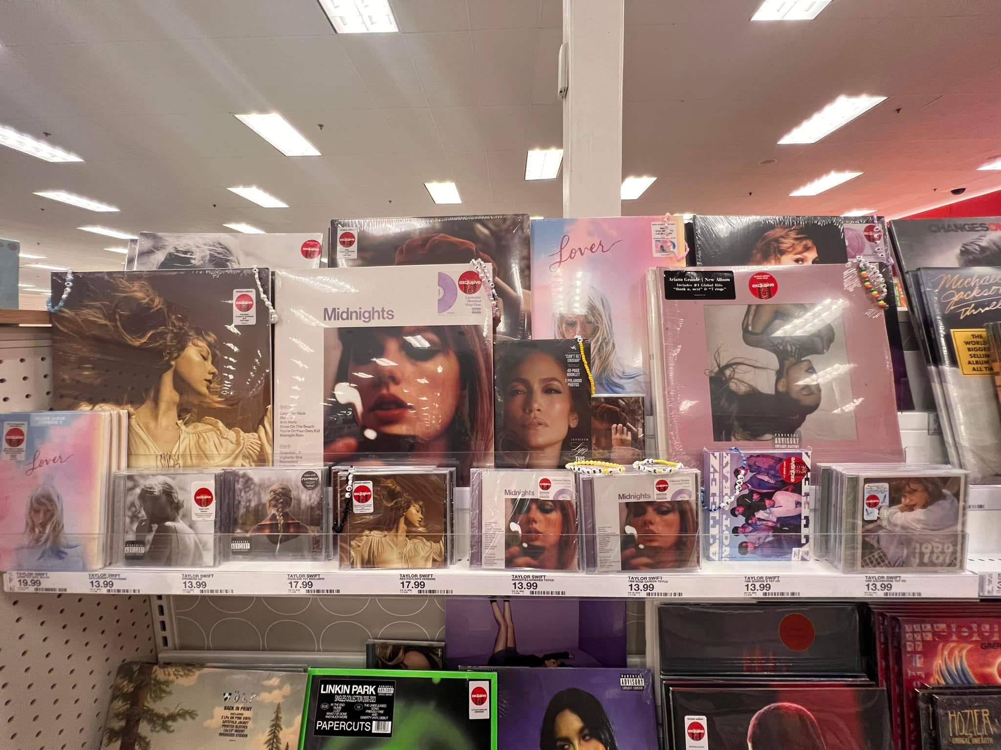 Taylor Swift fan decorates Target music section with friendship