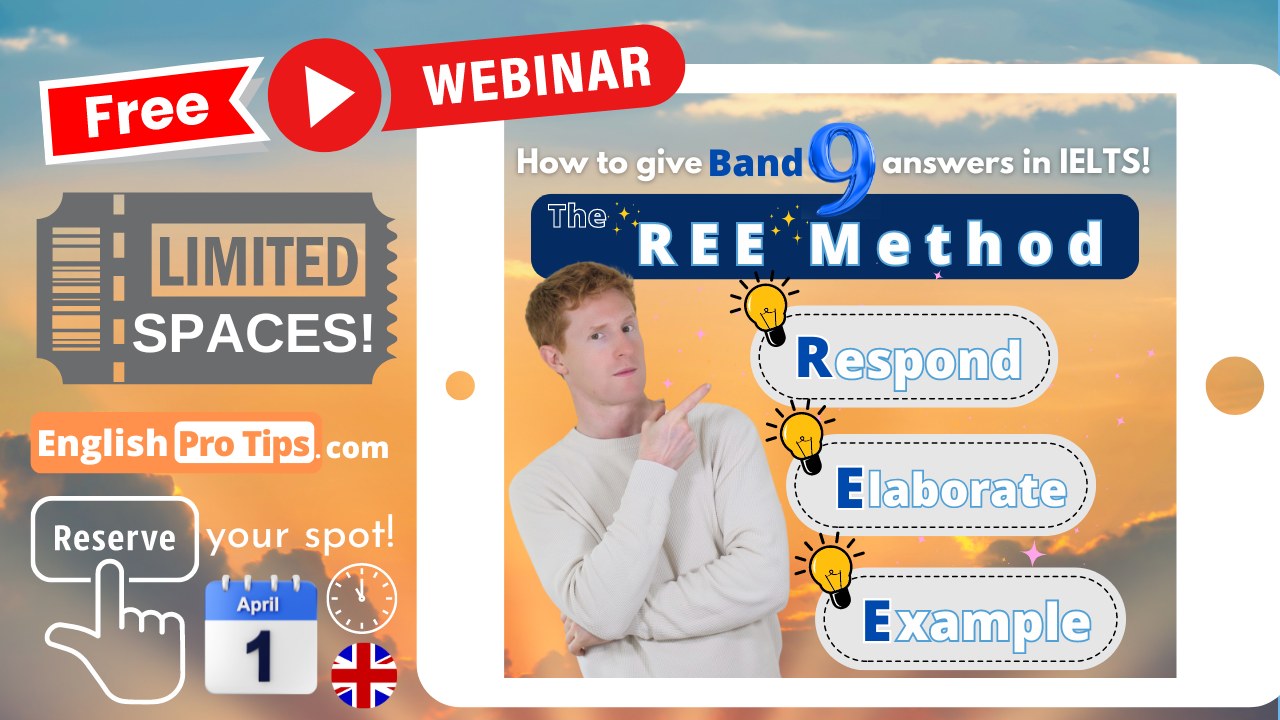 ⭐ FREE WEBINAR on Monday, April 1st at... - English Pro Tips