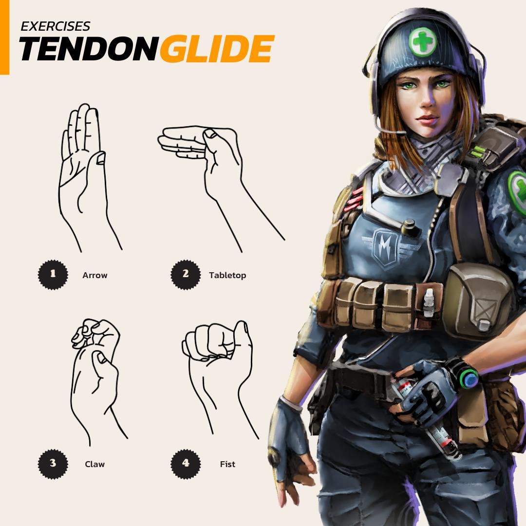 Massive Warfare - Hello Commander! Tendon glide exercises...