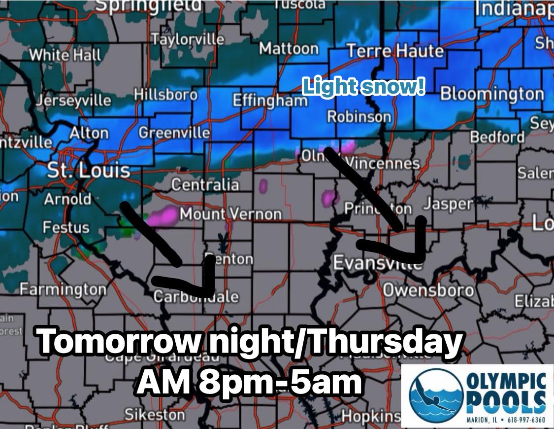Southern - 🌨️LIGHT SNOW IS LIKELY tomorrow night starting along I-70 at ...
