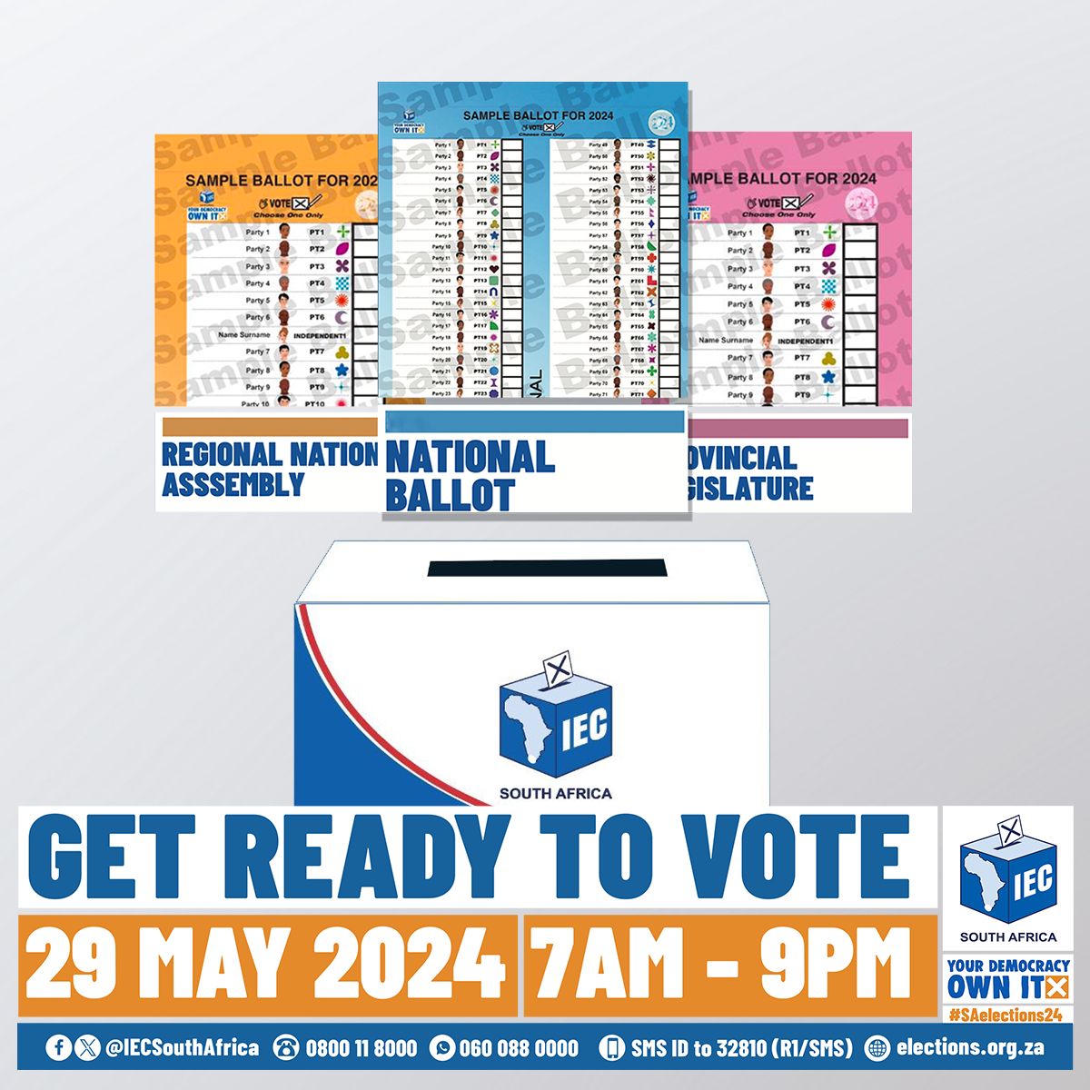 Electoral - 💡Remember, for #SAelections24, you'll be voting on three ...