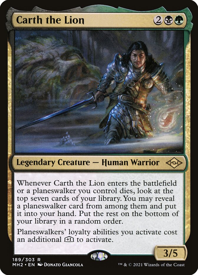 mtg garruk commander deck Magic: The Gathering Garruk, Savage Herald Planeswalker | Core Set 2021 (M21) you may search your library for a creature card Magic the Gathering Modern Horizons