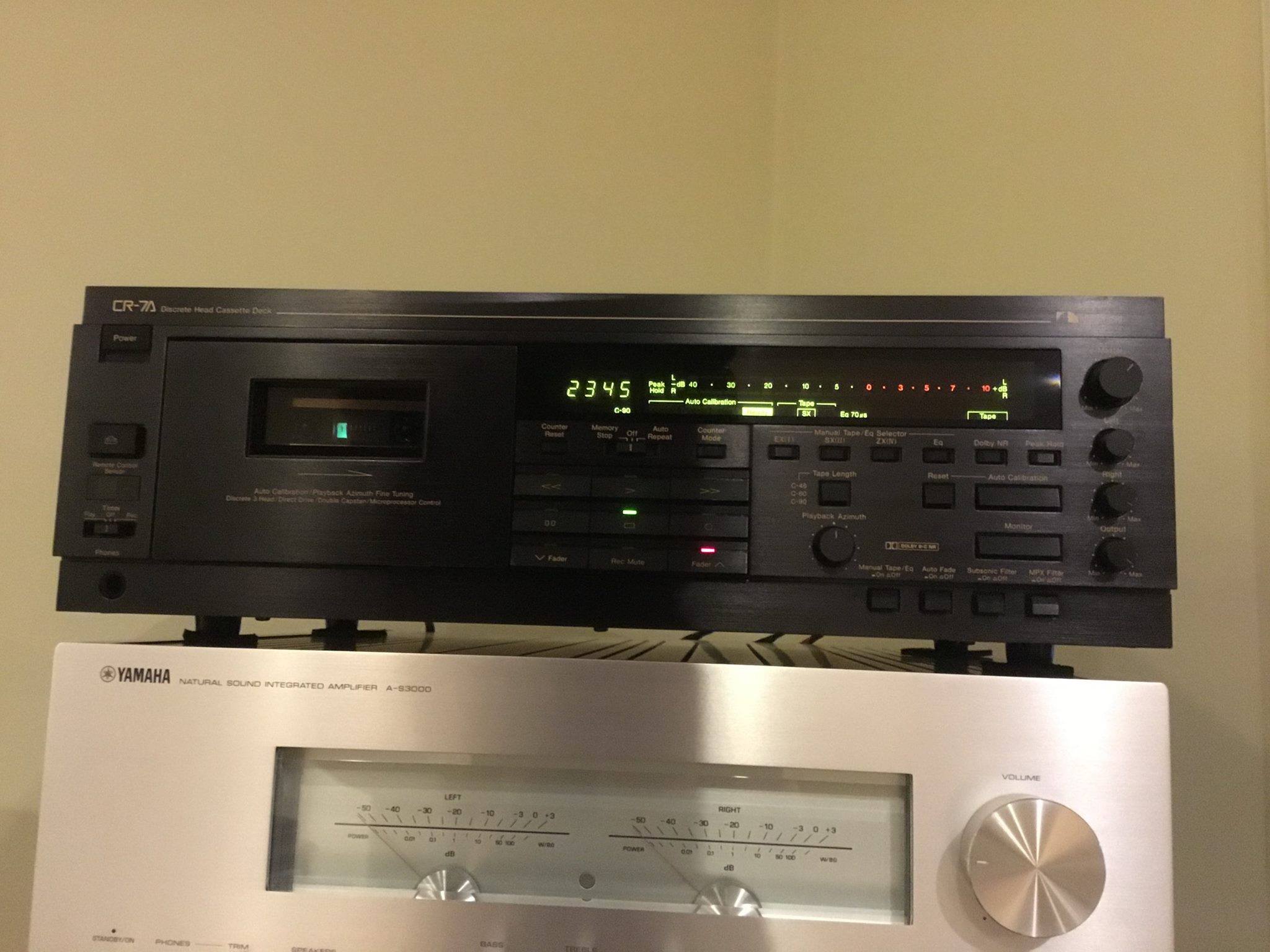 Nakamichi 1000 ZXL and CR-7A tape decks