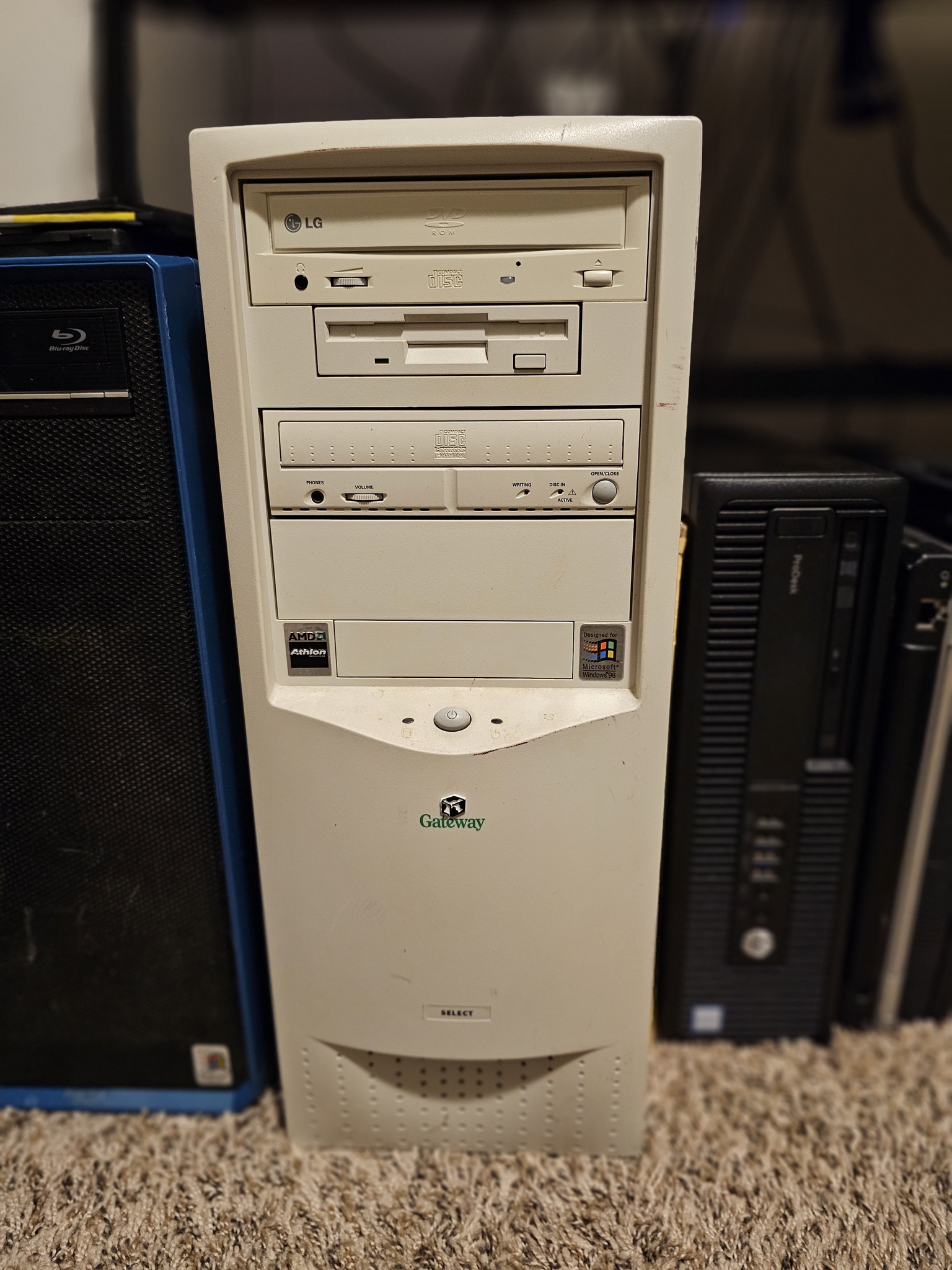 Gateway 2000 Clearview computer setup