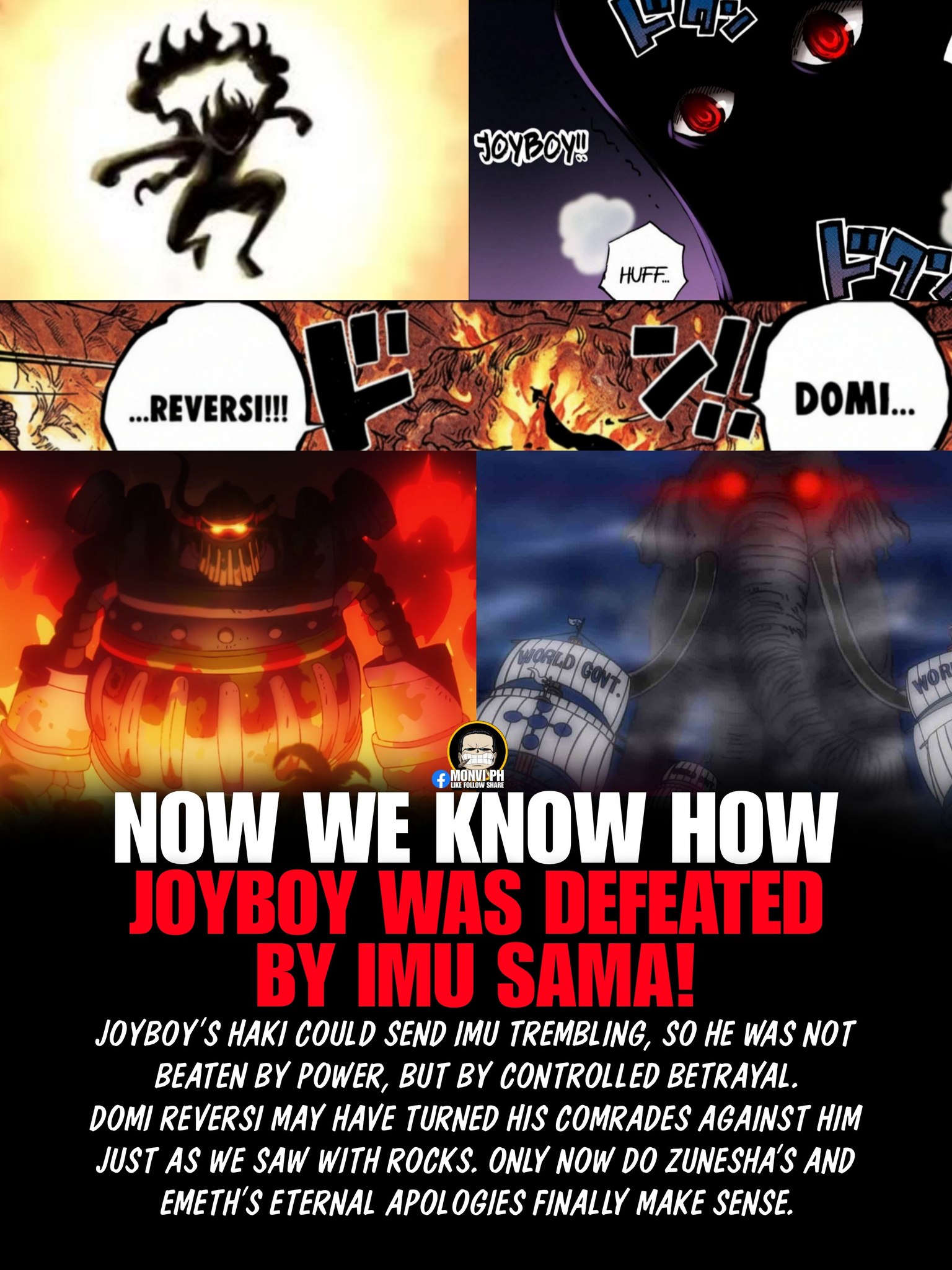 Now we know how Joyboy was defeated by Imu-sama! and Zunesha's and