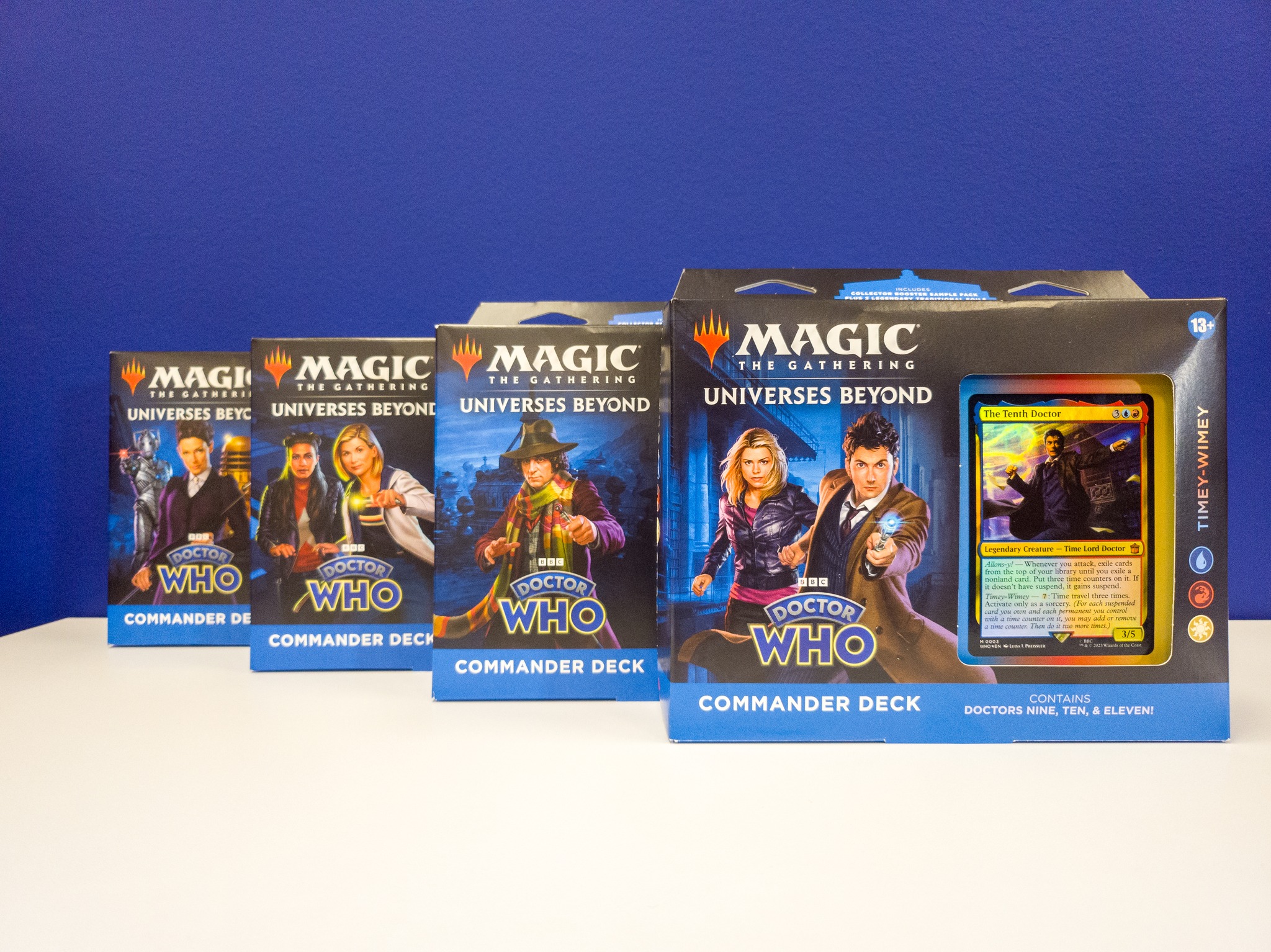mtg dr who booster box Magic the Gathering: Doctor Commander Deck Blast from the Past approved Collector Boosters mtg doctor who collector booster