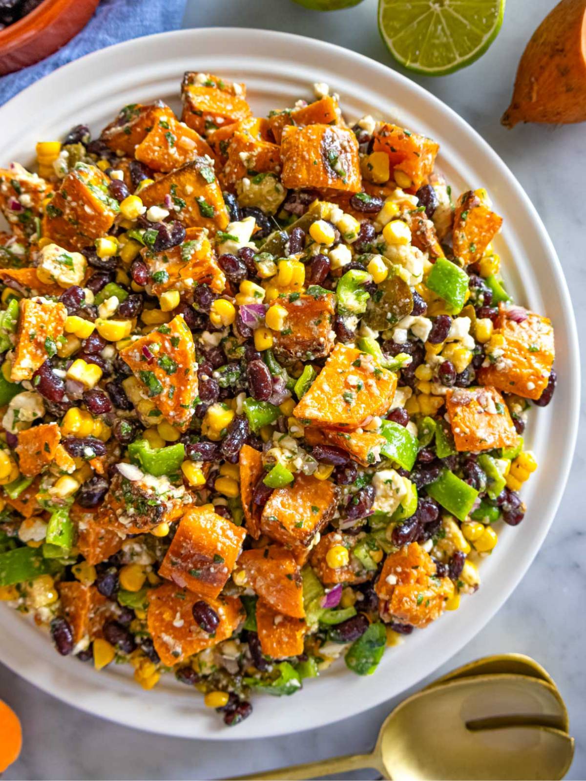 black bean and corn salad with honey-lime dressing Feta Lime Pink Short Prom Dresses healthy black bean salad Kylie Jenner Bared Her Fabric:Satin