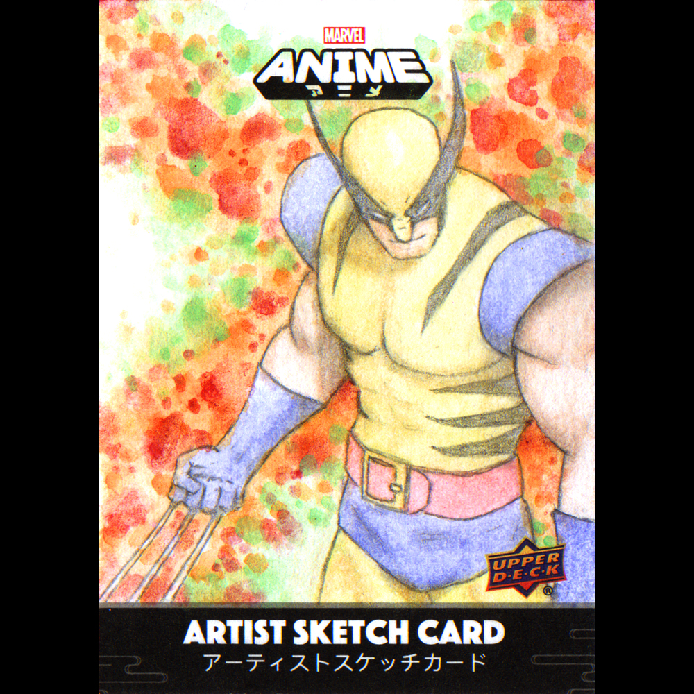 Upper Deck 2023 Marvel Anime 1 of 1 sketch card by Ethan Gray