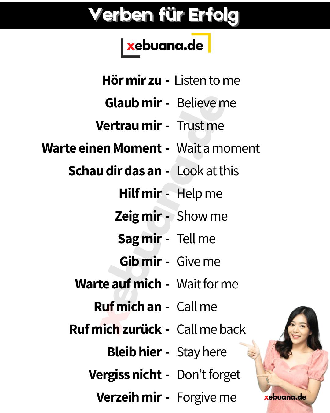 Xebuana.de - „Erfolgsverben im Deutschen“ (Verbs for Success – German ...