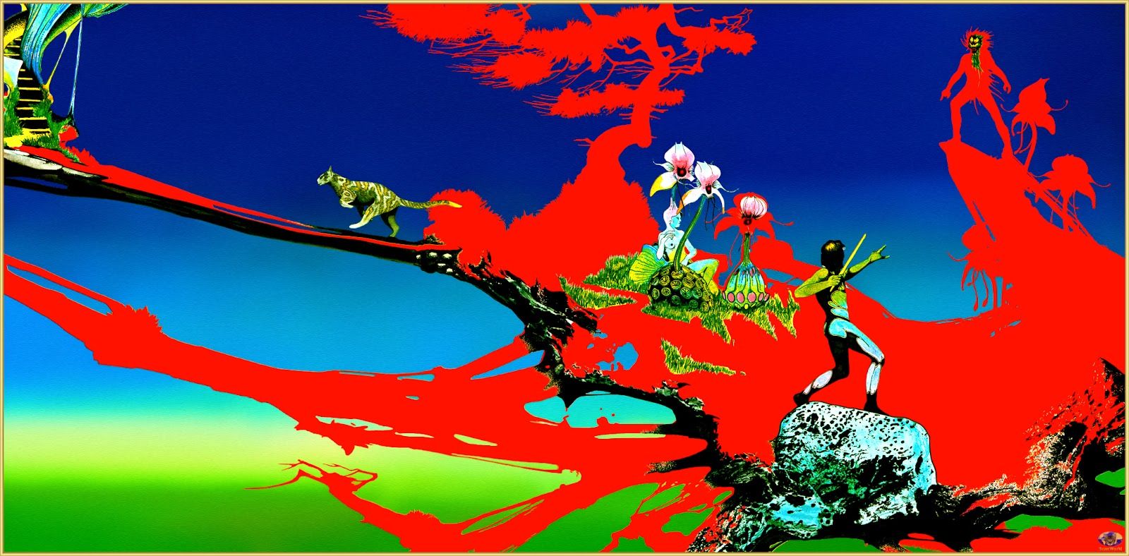 Uriah Heep's Magician's Birthday album cover by Roger Dean