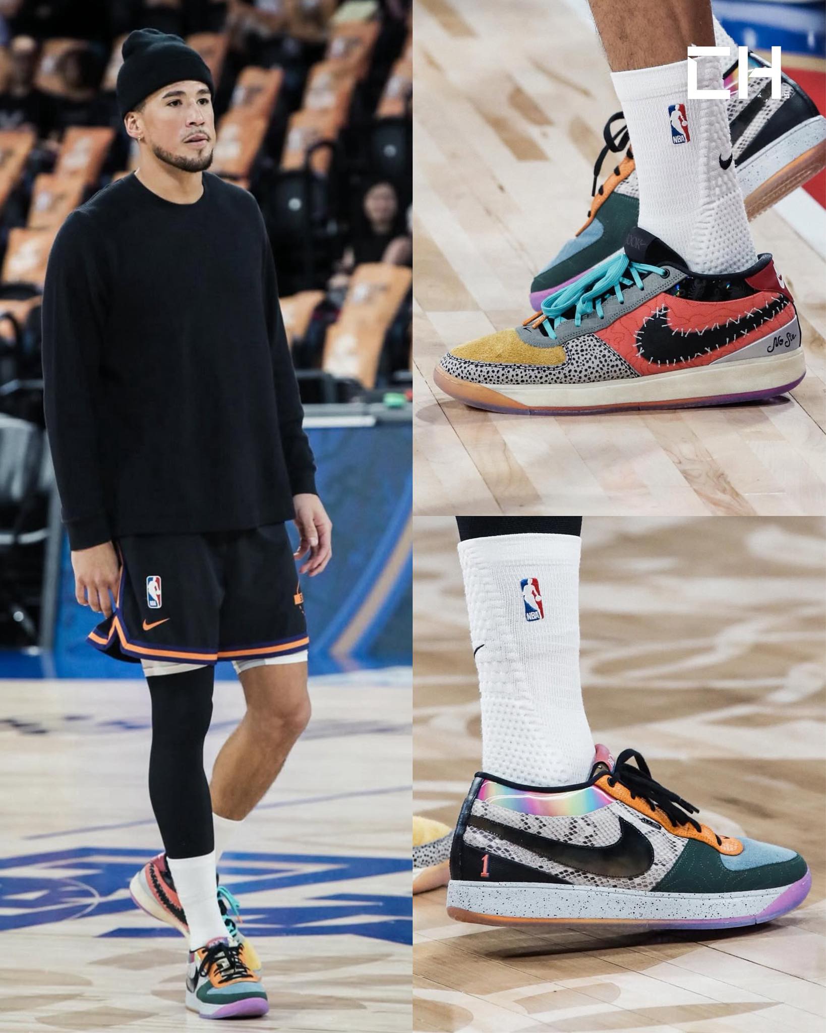 Devin Booker pulled up rocking his new “What The” Nike Book 1s at