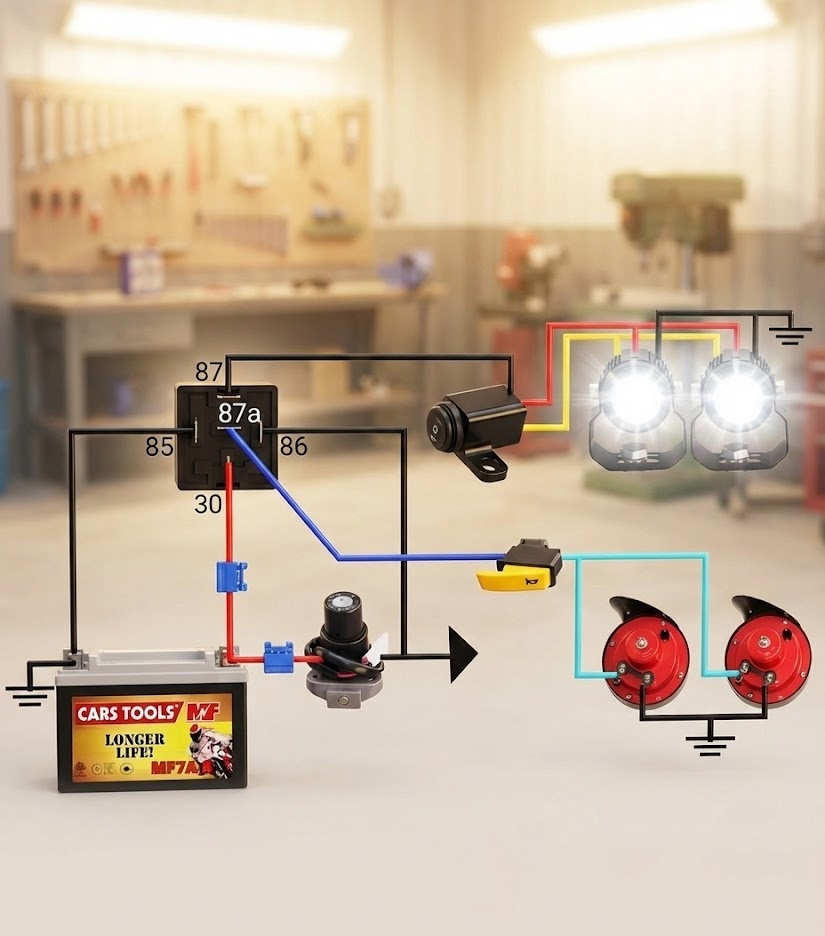 Cars - This schematic illustrates a fundamental principle in automotive ...