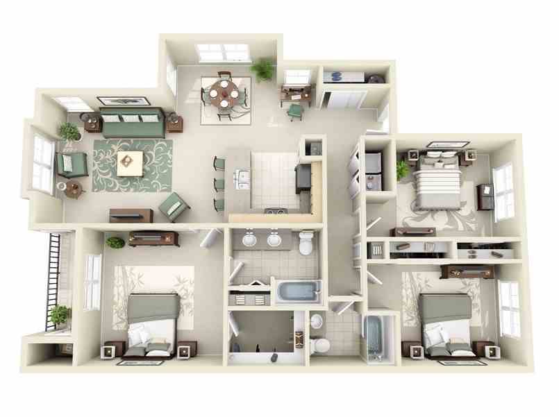 ArcSpace Studio - Sample of 3D illustrated residential...