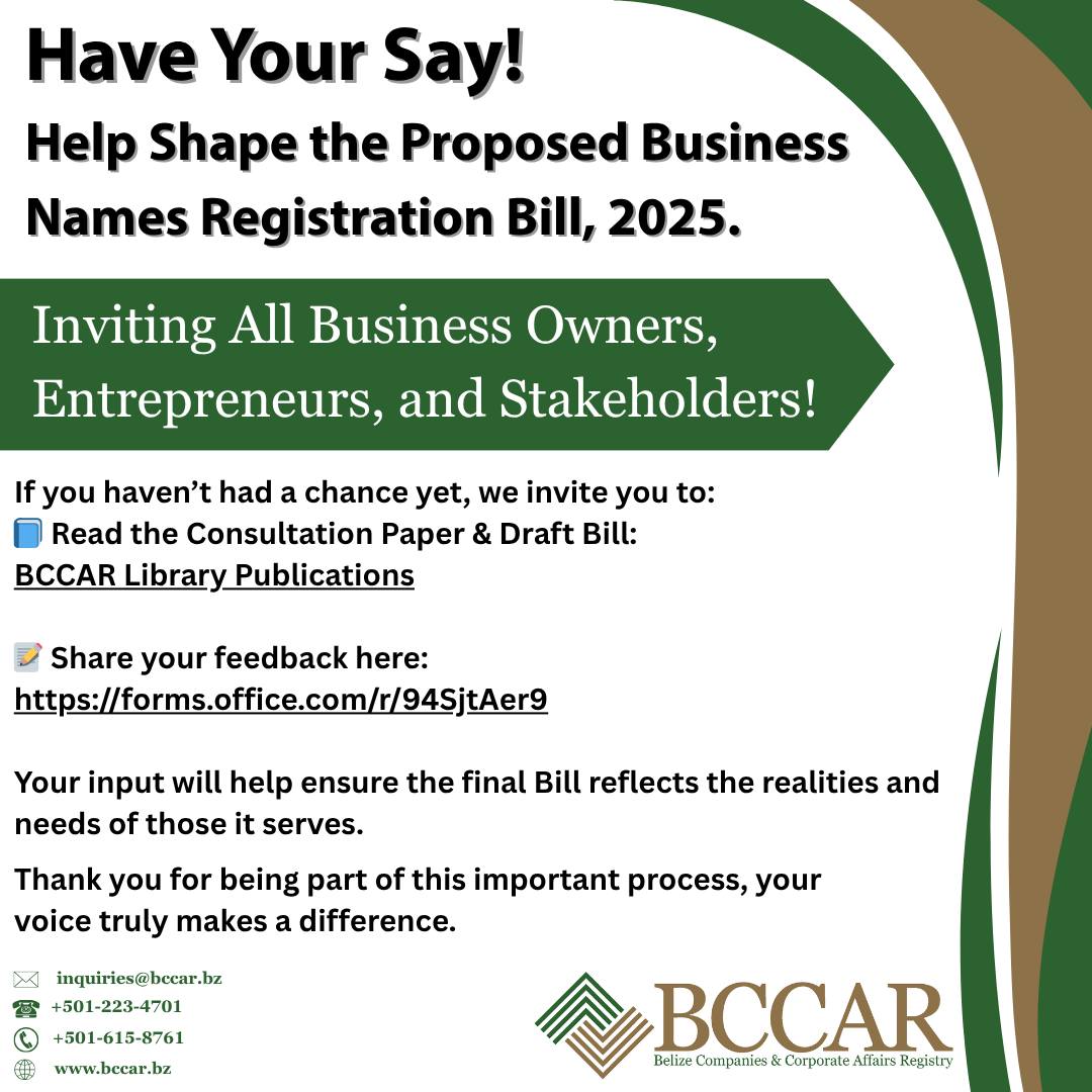 Have Your... - Belize Companies & Corporate Affairs Registry | Facebook