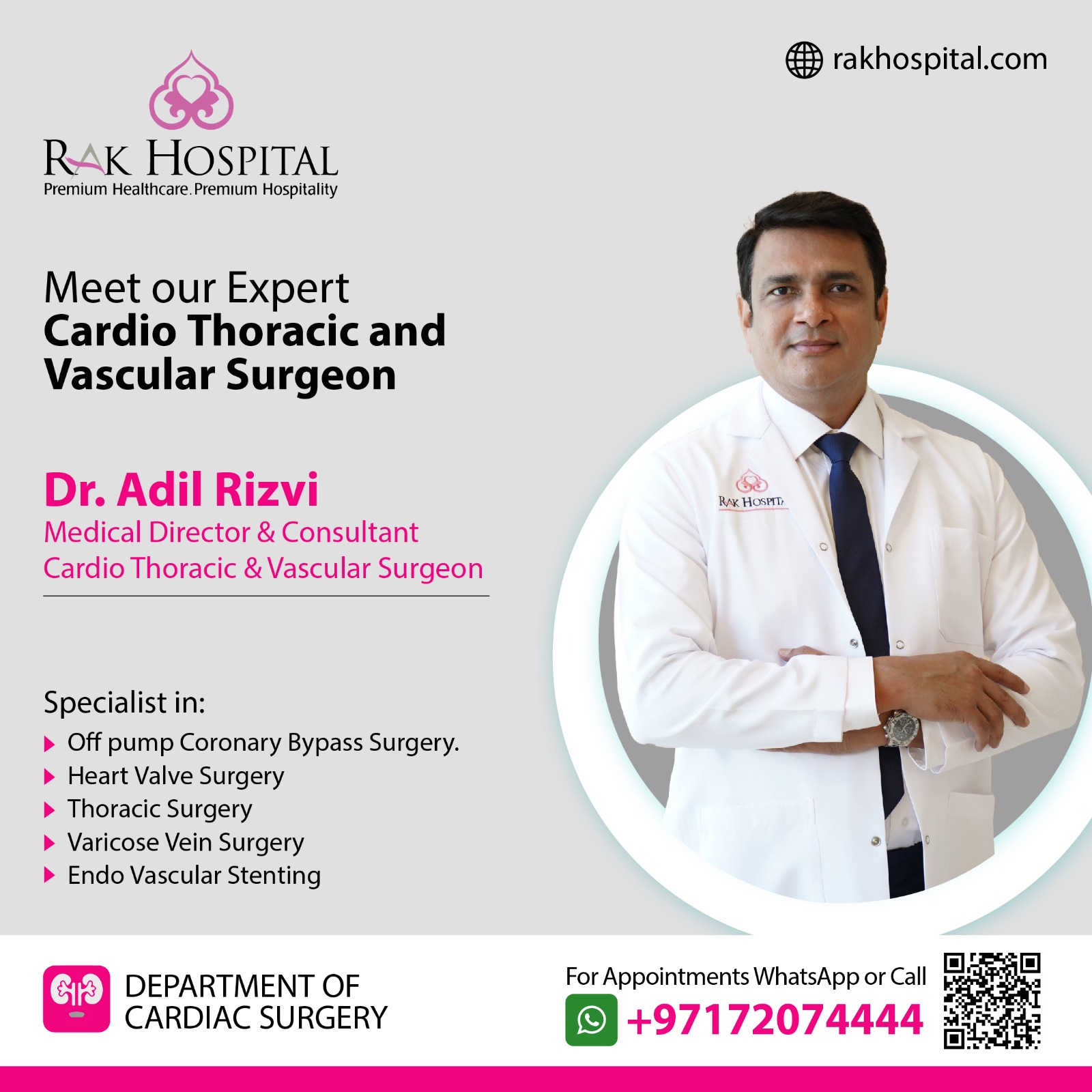 RAK Hospital - Meet Our Expert Cardiothoracic and Vascular...