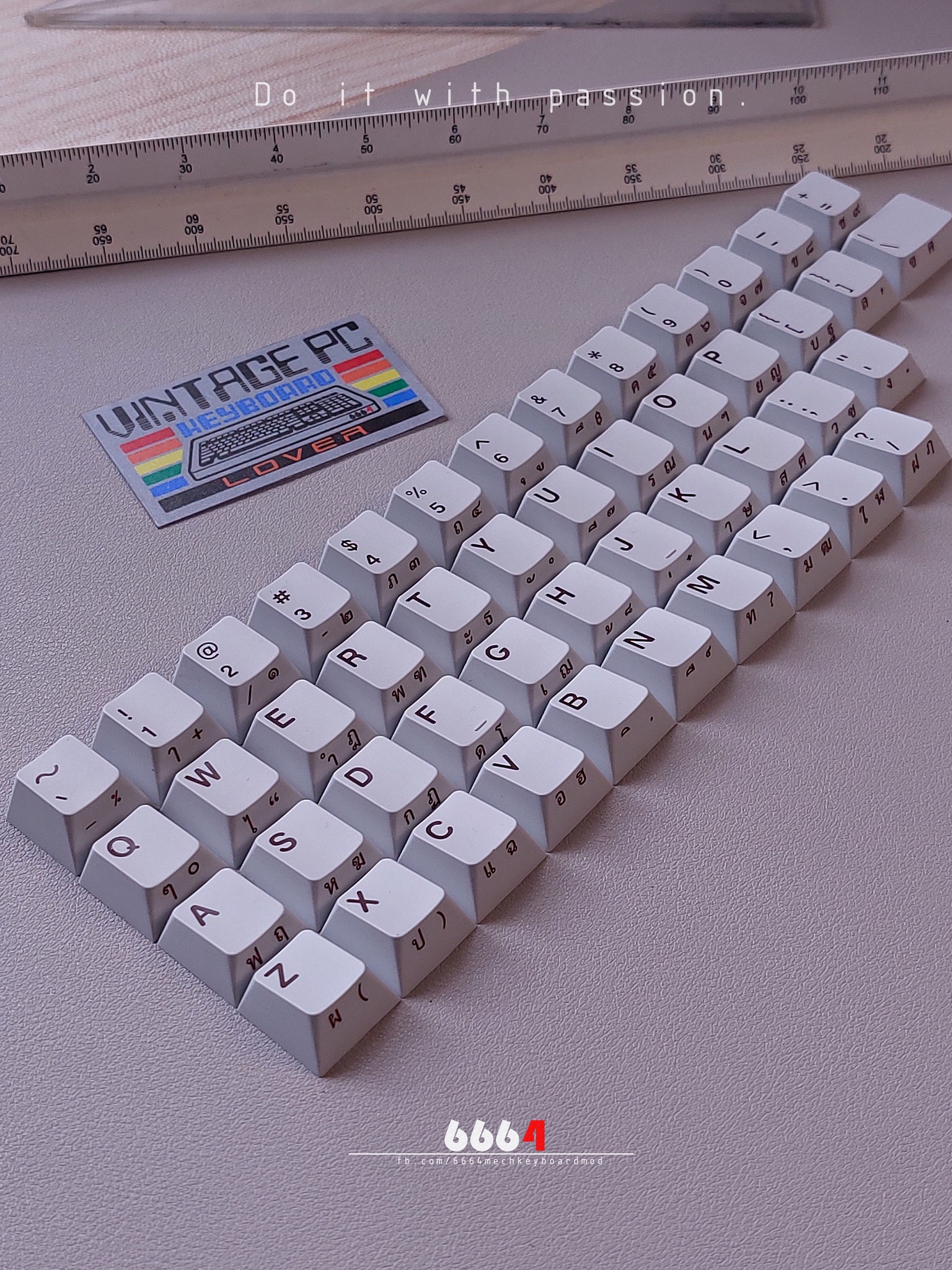 งานเพิ่มภาษาไทยให้... - 6664 mech Keyboard Mod