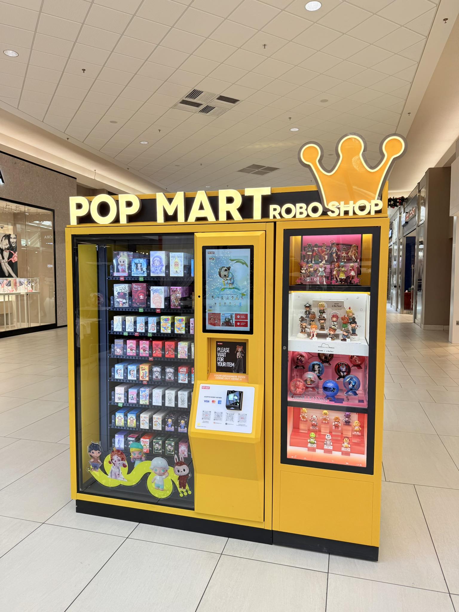 New Pop Mart vending machine at Belden Village Mall
