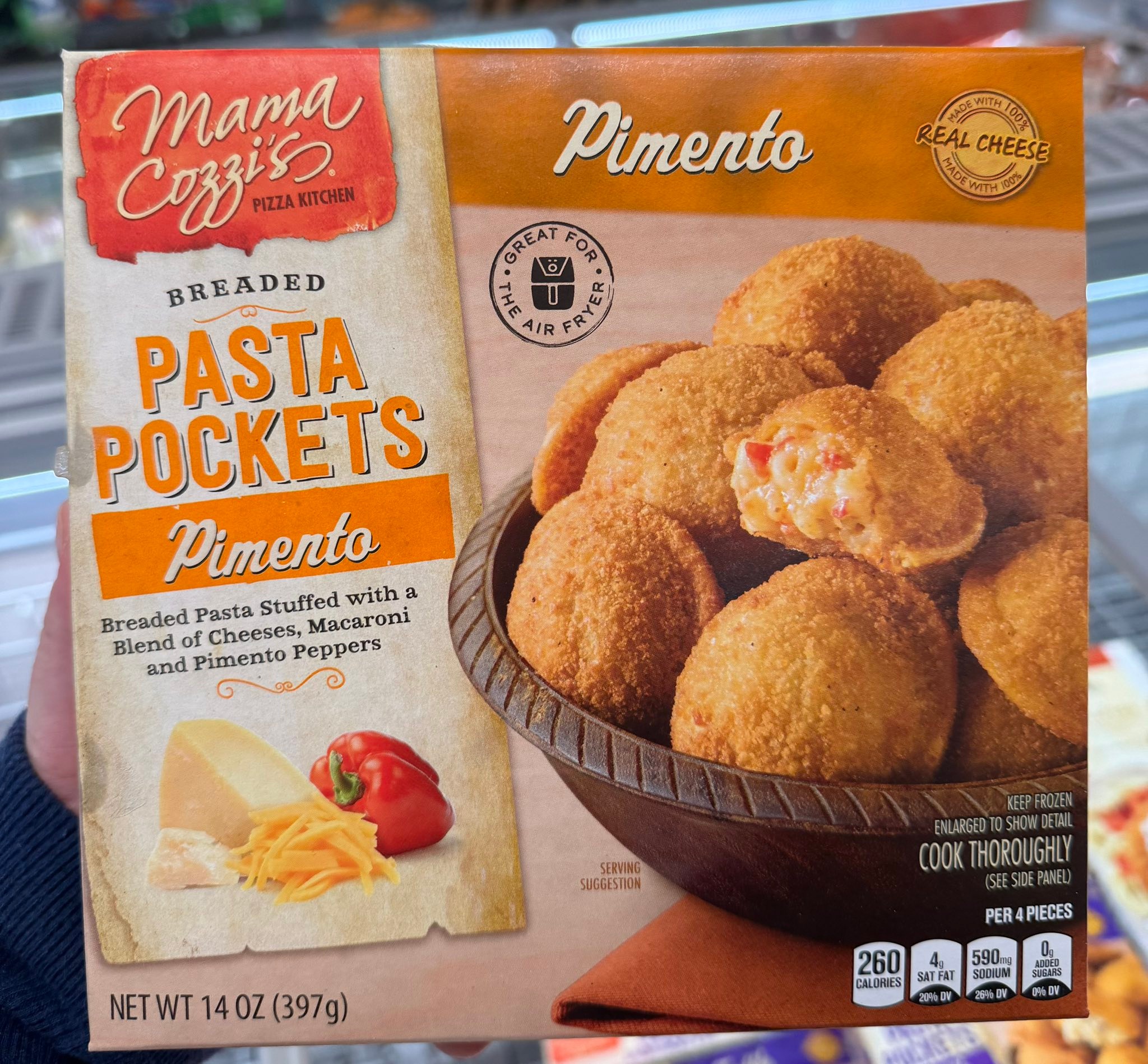 Mama Cozzi's Pimento Pasta Pockets review coming soon