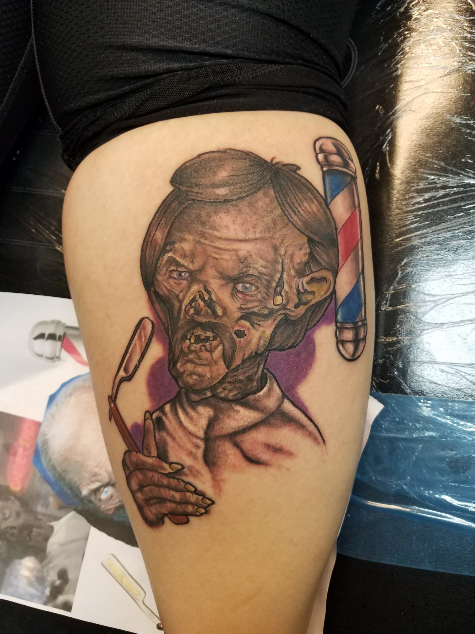 Crypt Keeper Barber by Angel. Call or... Empire Tattoo