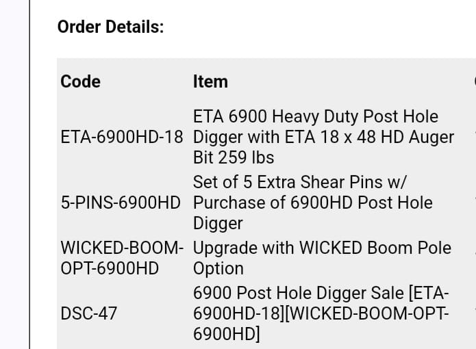 Lowe 48 Long 2 Hex Auger Extension