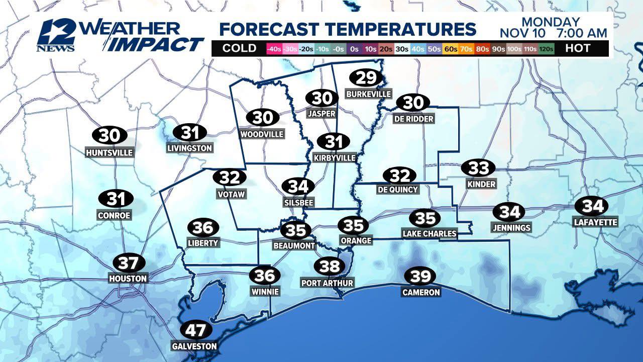 Kerry Cooper - 🥶 Low temperatures for Tuesday Morning!... | Facebook