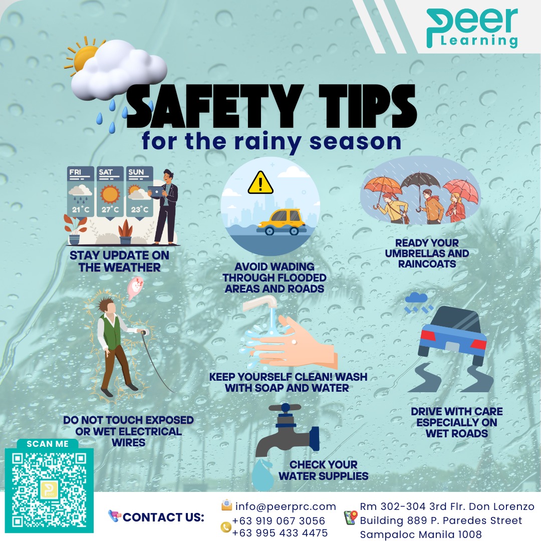 Peer - 🌧️ The rainy season is here—stay alert and stay safe!🌧️ Prepare ...