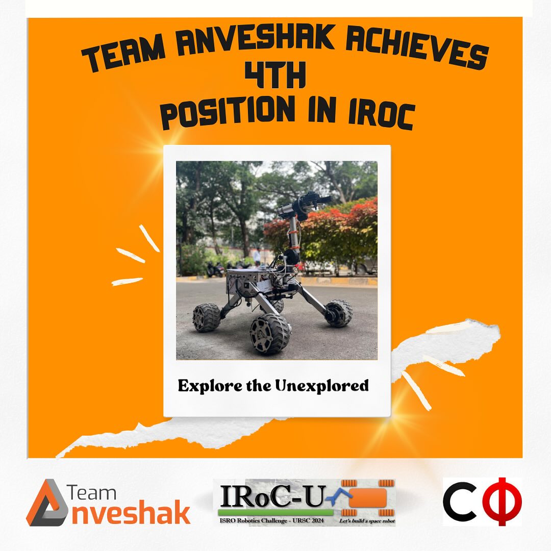 Team - Team Anveshak is thrilled to announce that we secured 4th place ...