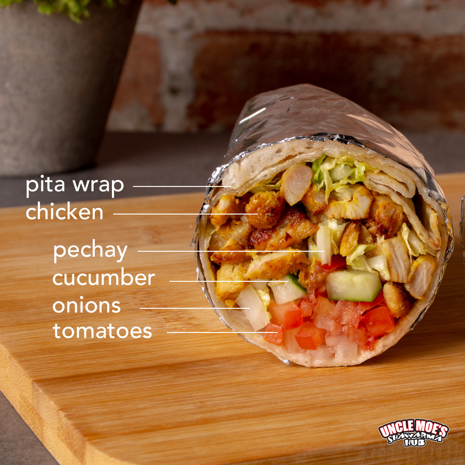 Uncle - Good vibes all rolled into our hefty Chicken Shawarma Wrap! 🌯 ...