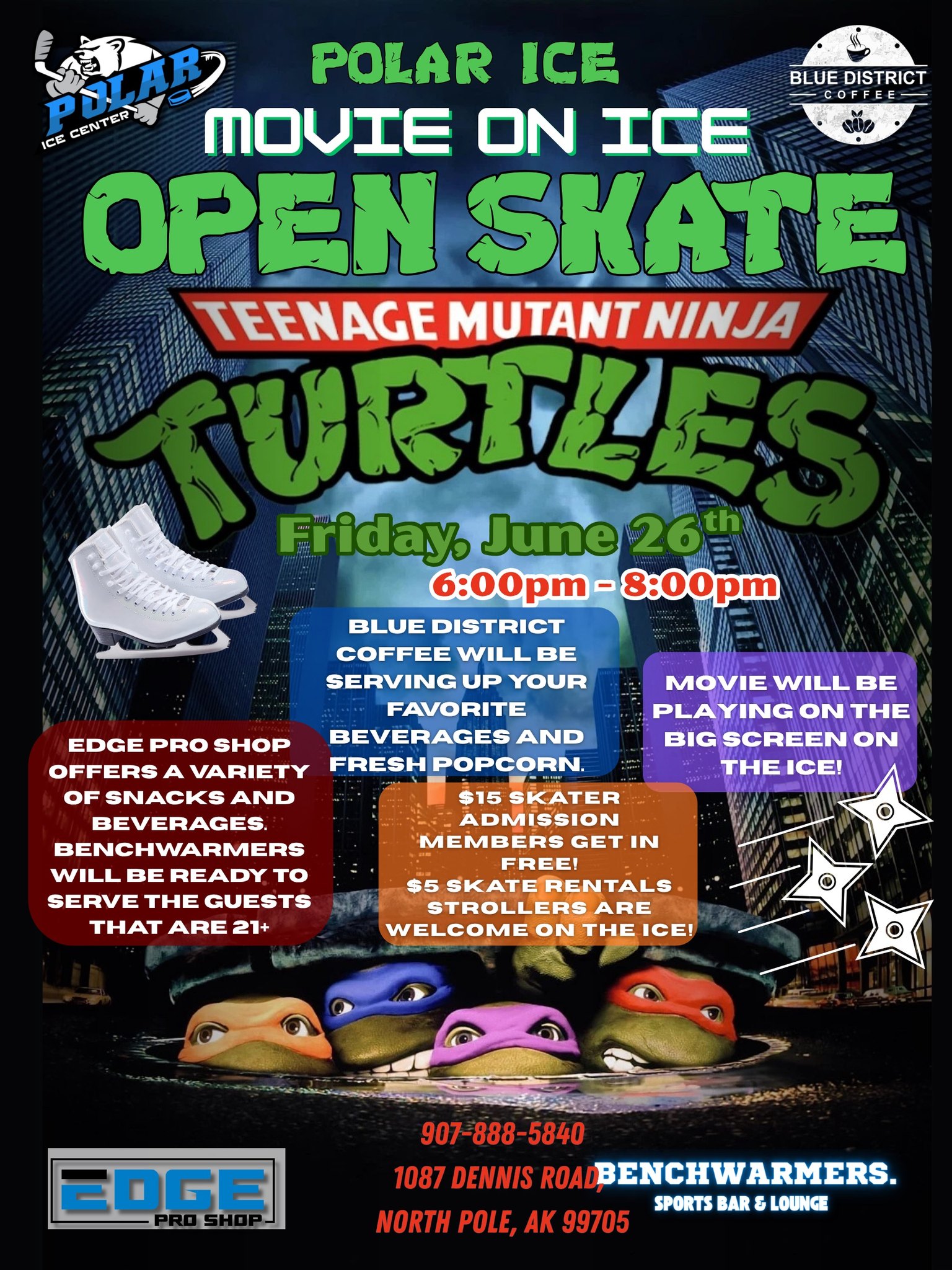 Teenage Mutan Ninja Turtles Movie Open Skate