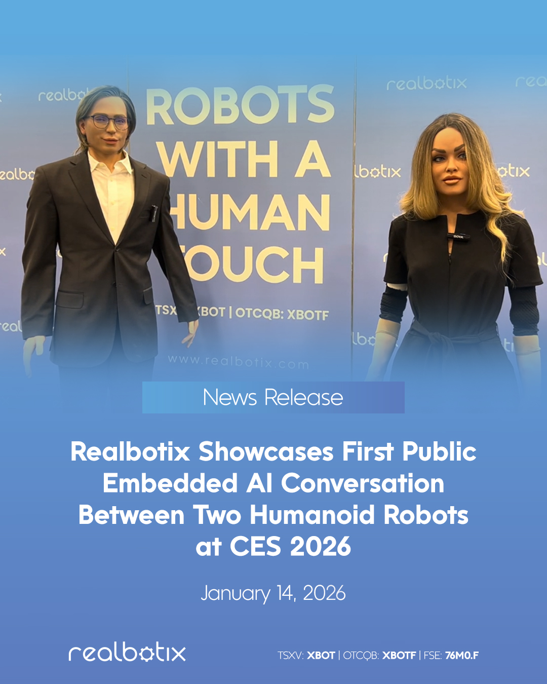 Realbotix - 📢 NEWS RELEASE: At #CES2026, we showcased two... | Facebook