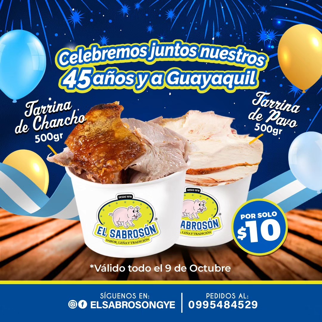 El Sabroson - SUPER PROMO 🐷 Celebramos los 203 años de... | Facebook