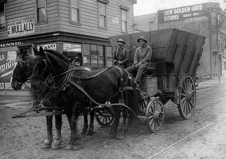 Historical - San Francisco Garbage Wagon (1910) A garbage wagon in 1910 ...
